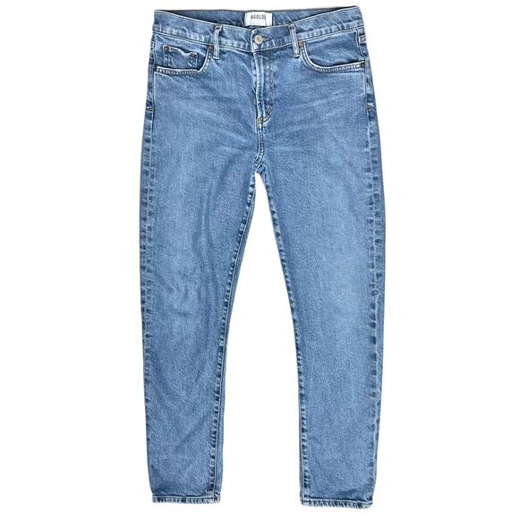 AGOLDE Toni Mid-Rise Slim Straight Ankle Jeans Medium Wash Size 28 - Picture 2 of 9